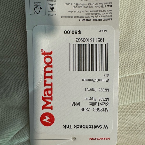 Marmot Switchback Tank - Women's, Papyrus, medium - Picture 5 of 14